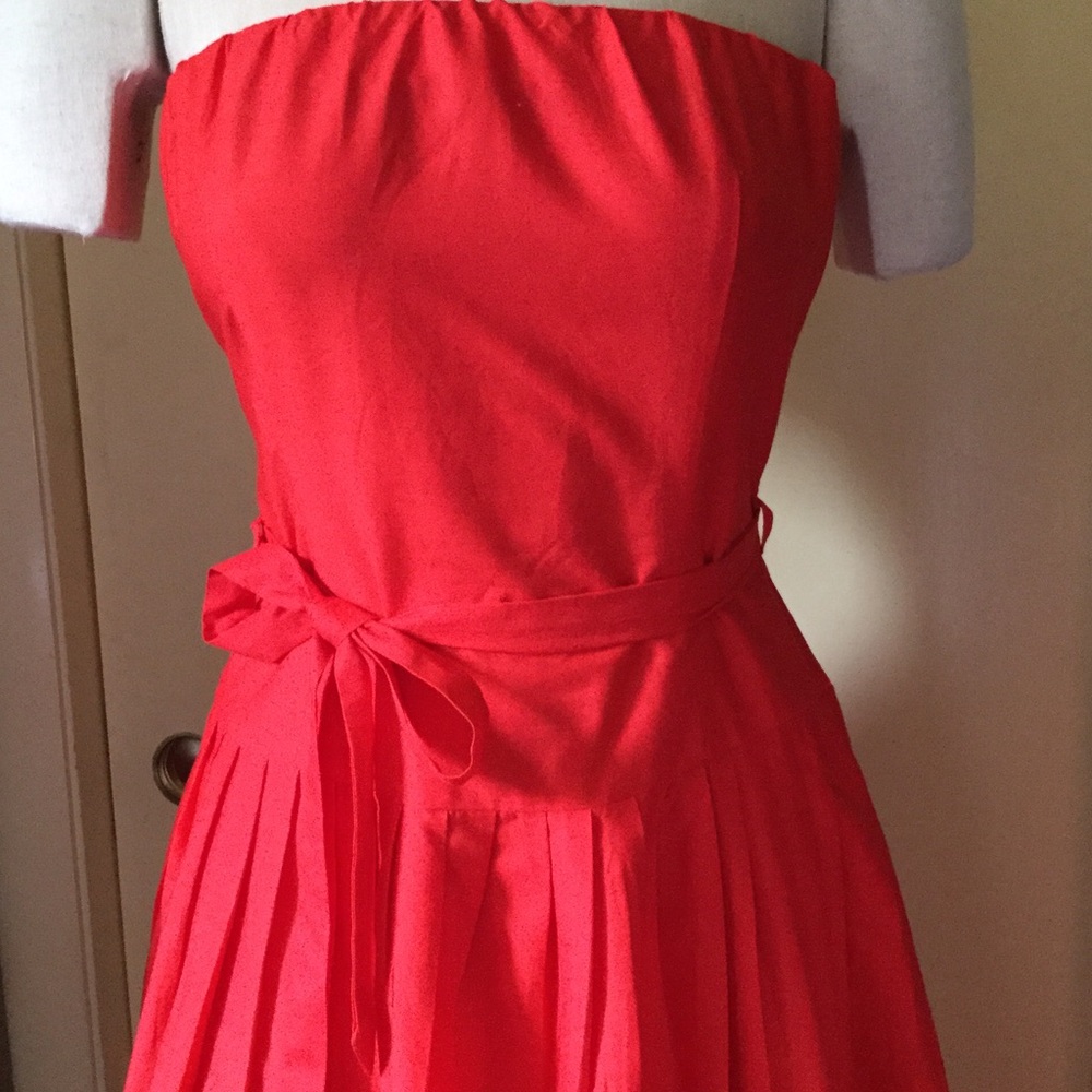 Strapless Comfy Cotton Dress - Picture 2 of 4